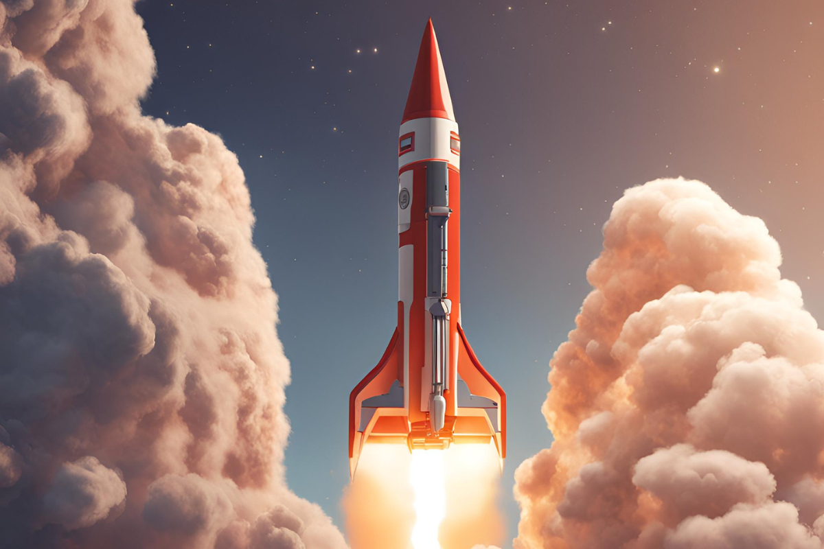 A rocketship